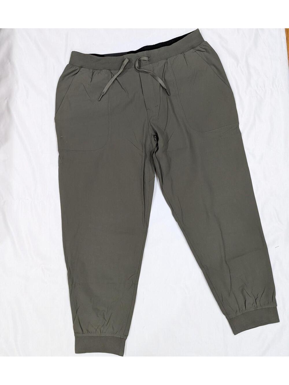 Lululemon ABC Jogger Shorter Pants Mens XL Green Warpstreme NWT - Picture 2 of 9
